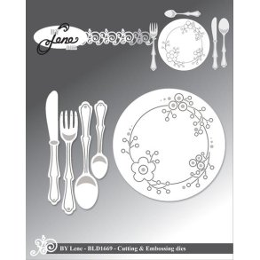 Die Plate & Cutlery BLD1669 BY LENE  D25