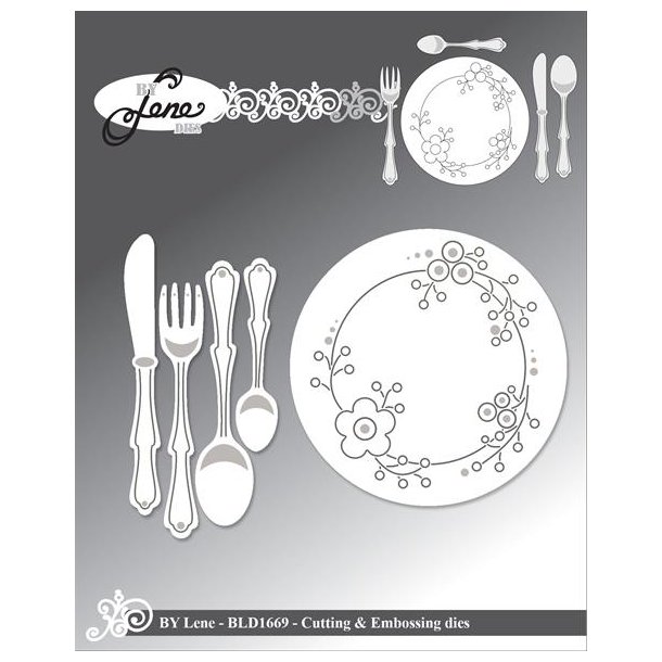 Die Plate &amp; Cutlery BLD1669 BY LENE 