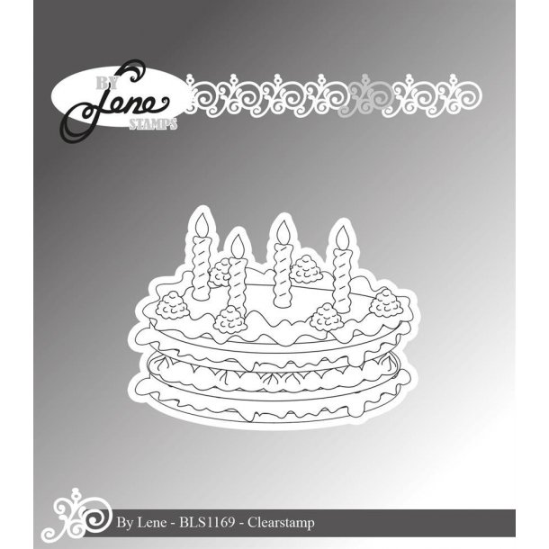 Akrylstempel BLS1169 Birtheday cake BY LENE ST29