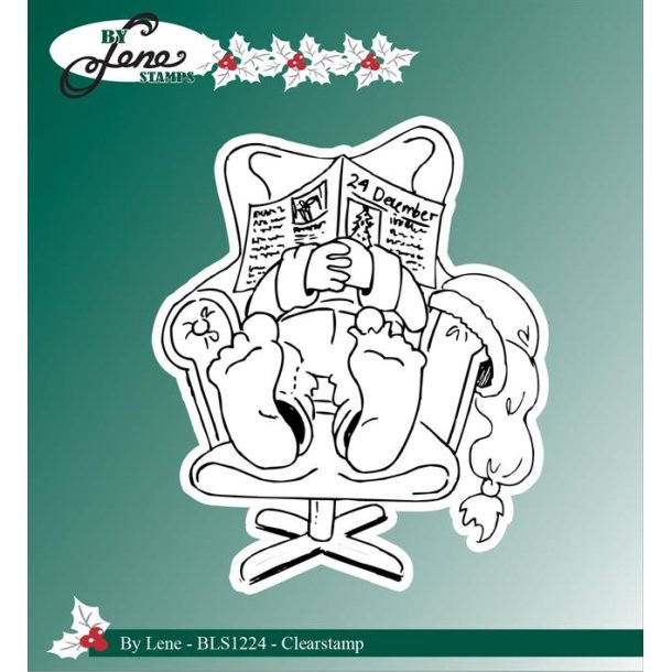 BY LENE Stempel BLS1224 Sleeping Santa Claus ST20