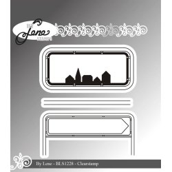 BY LENE Akrylstempel BLS1228 By skilt BEM�RK P� LAGER D. 30/6