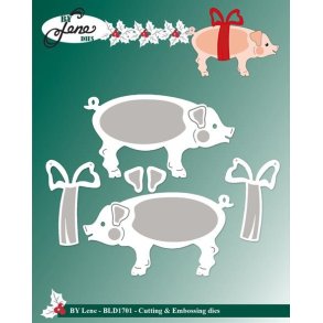 Die Large Christmas Pig BLD1701 BY LENE