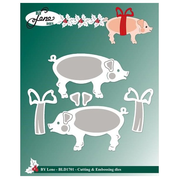 Die Large Christmas Pig BLD1701 BY LENE