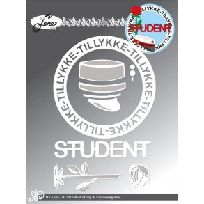 Die Tillykke ramme BLD1740 BY LENE - 