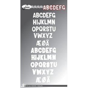 Die Alphabet w/shadow BLD1828 BY LENE 