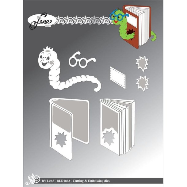 Die Book worm BLD1833 BY LENE 