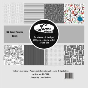 L�S BEM�RKNING Papirblok Tools BLP009 15x15cm BY LENE BESTILLINGSVARER