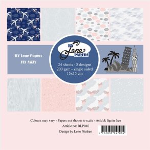 L�S BESKRIVELSE Papirblok Fly Away 15x15cm BLP040 BY LENE BESTILLINGSVARE