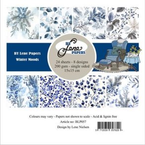 L�S BESKRIVELSE Papirblok Winter Moods BLP057 15x15cm BY LENE BESTILLINGSVARE