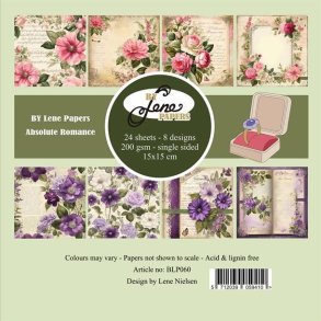 Papirblok Absolute Romance BLP060 15x15cm BY LENE 