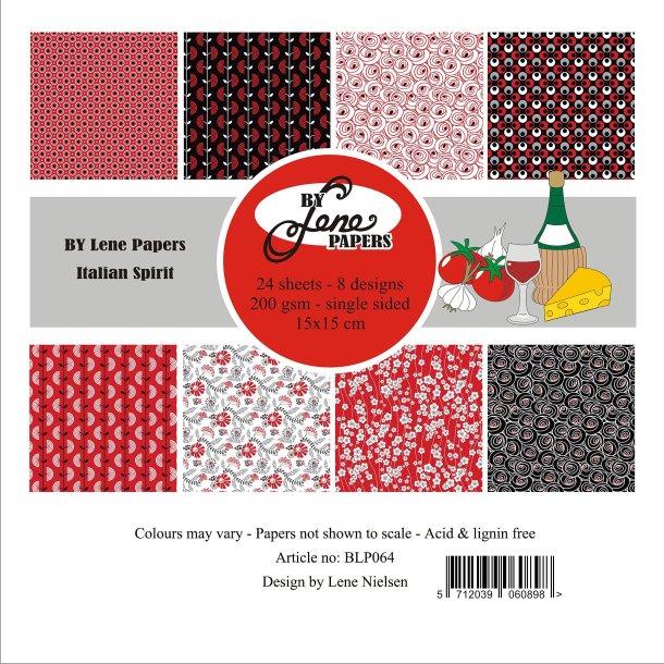 Papirblok Italian Spirit BLP064 15x15cm BY LENE