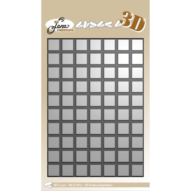 Embossingfolder Squares A6 BLE1014 BY LENE 