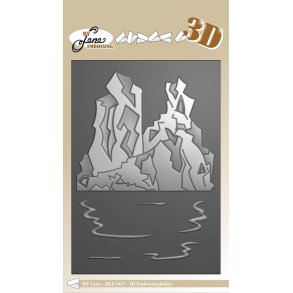 Embossingfolder Ice landscape A6 BLE1015 BY LENE D25