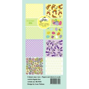 L�S BESKRIVELSE Papirblok 10x21cm BLP201 Happy Easter BY LENE BESTILLINGSVARE