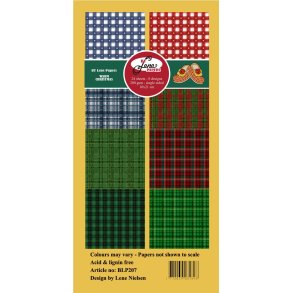 L�S BESKRIVELSE Papirblok 10x21cm BLP207 Warm Christmas BY LENE BESTILLINGSVARE