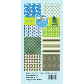 L�S BESKRIVELSE Papirblok 10x21cm BLP211 Baby Boy BY LENE BESTILLINGSVARE
