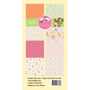 L�S BESKRIVELSE Papirblok 10x21cm BLP215 Springtime BY LENE BESTILLINGSVARE