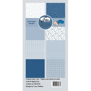 L�S BESKRIVELSE Papirblok 10x21cm BLP216 Blue Notes BY LENE BESTILLINGSVARE
