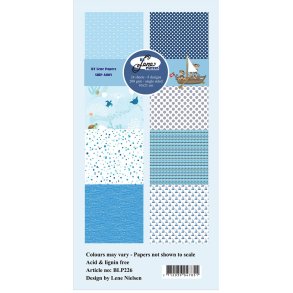 L�S BESKRIVELSE Papirblok 10x21cm BLP226 Ship Ahoy BY LENE BESTILLINGSVARE