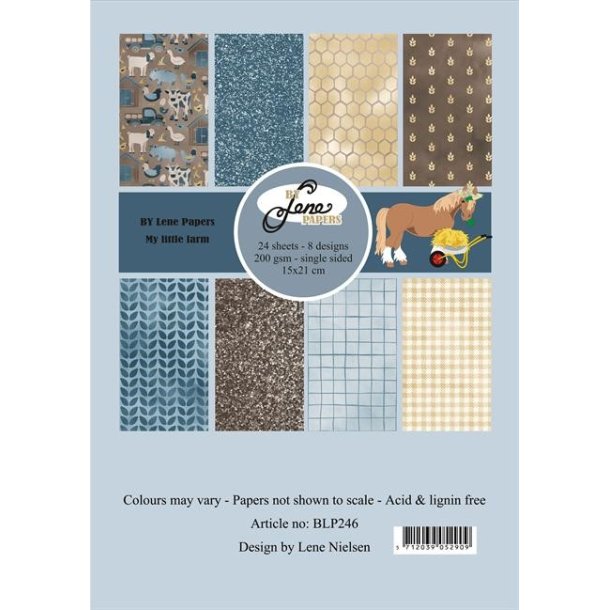 LS BESKRIVELSE BY LENE Papirblok My little farm A5 BESTILLINGSVARE