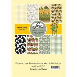 L�S BESKRIVELSE BY LENE papirblok Sunny Side A5 BLP247 BESTILLINGSVARE