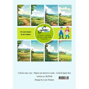 L�S BESKRIVELSE BY LENE papirblok In the Country A5 BLP248 BESTILLINGSVARE