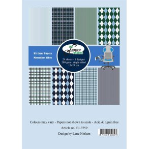 BY LENE papirblok Masculine Vibes A5 BLP259 xxx