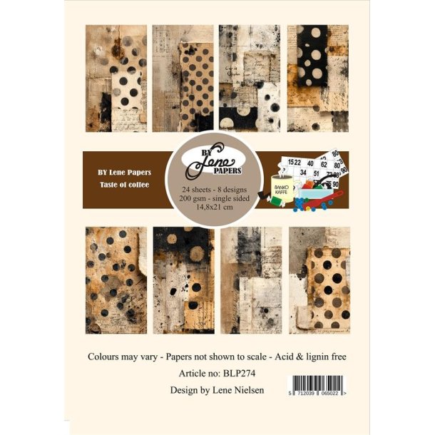 BY LENE papirblok Taste of coffee A5 BLP274 