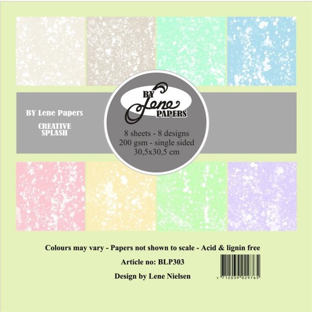 LS BESKRIVELSE Papirblok Creative Splash BLP303 30,5x30,5cm BESTILLINGSVARE
