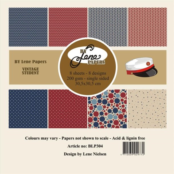 LS BESKRIVELSE Papirblok Vintage Student BLP304 30,5x30,5cm BESTILLINGSVARE