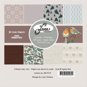 L�S BESKRIVELSE BY LENE Papirblok BLP318 Cozx Christmas 30,5x30,5cm BESTILLINGSVARE