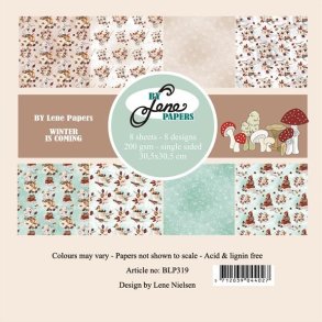 L�S BESKRIVELSE BY LENE Papir blok Winter is coming BLP319 12x12