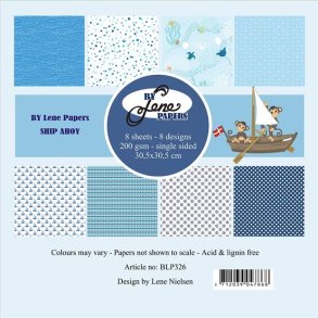 L�S BESKRIVELSE BY LENE Papir blok Ship Ahoy BLP326 BESTILLINGSVARE