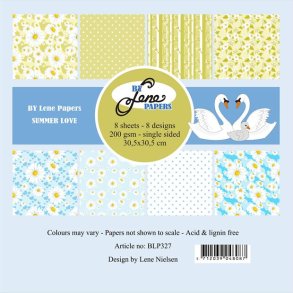 L�S BESKRIVELSE BY Lene papirblok Summer love BLP327 30,5x30,5cm BESTILLINGSVARE