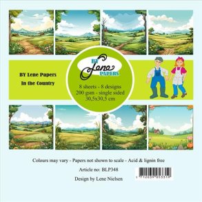 L�SBESKRIVELSE BY LENE papirblok In the Country 30,5x30,5cm BLP348 BESTILLINGSVARE