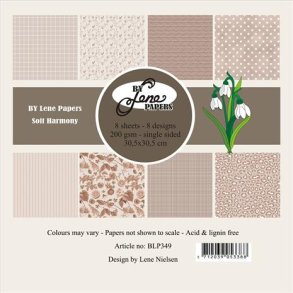 Papirblok BLP349 Soft Harmony 30,5x30,5cm BY LENE 