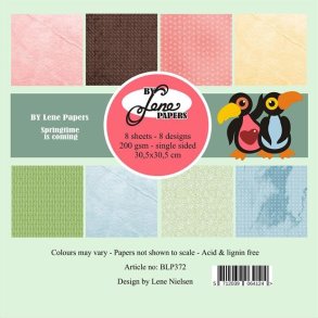 Papirblok Springtime is coming BLP372 30,5x30,5cm BY LENE