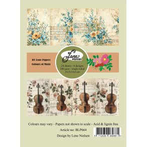 BY LENE papirblok Colours of Music A6 BLP664 