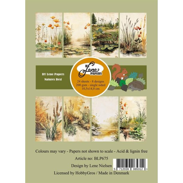 BY LENE papirblok Natures Best A6 BLP675 