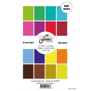 Papirblok Solid Colours Wild Sapeurs BLP967 A5 32ark BY LENE 