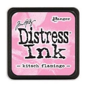 Distress mini ink pad kitsch flamingo