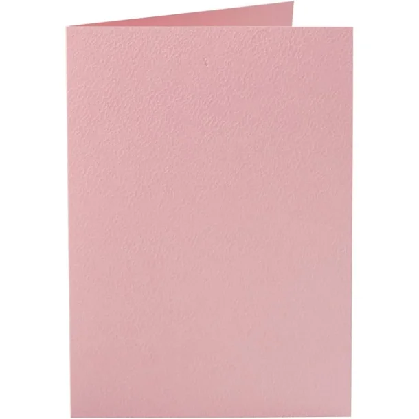  Kort, kort str. 10,5x15 cm, 220 g, rosa, 10 stk