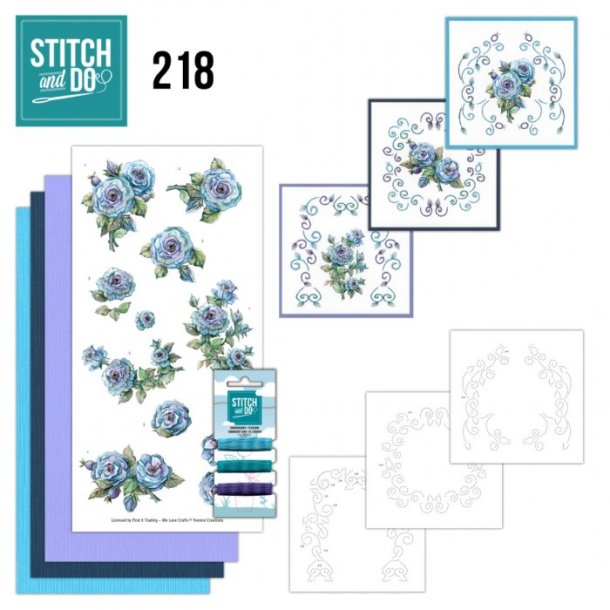 Stitch and Do nr. 218 Blooming Blue