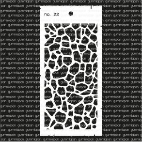 Stencil No. 22 gummiapan   RESTORDRE