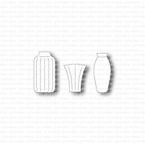  Die Set med sm� vaser gummiapan 