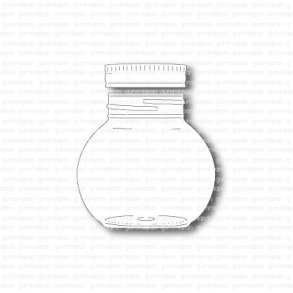 Die Liten glasburk med lock gummiapan D33