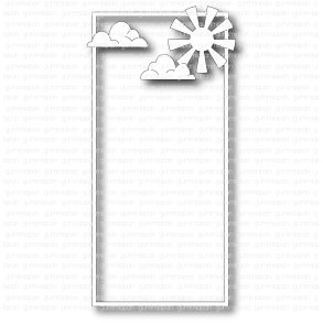 Die Slimline Sol och Moln gummiapan D30