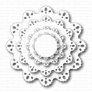 Die Set med Doilies gummiapan  RESTORDRE