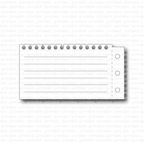 Die Anteckningsblad mod. 2 gummiapan D13