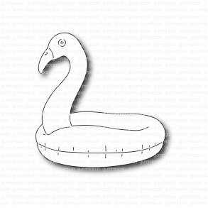 Gummiapan die Flamingo Badring 